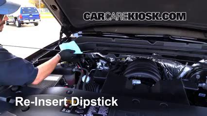 Slide the <b>dipstick</b> all the way back down into the <b>transmission</b> fill tube. . 2018 gmc sierra transmission dipstick location